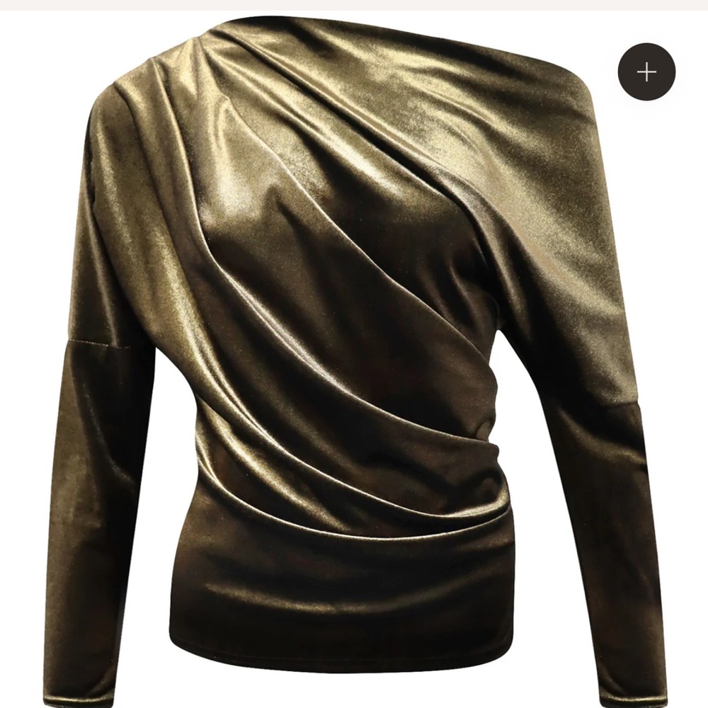 Elegant Metallic Top